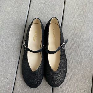 Orkideas Black Speckled Mary Janes Size 34